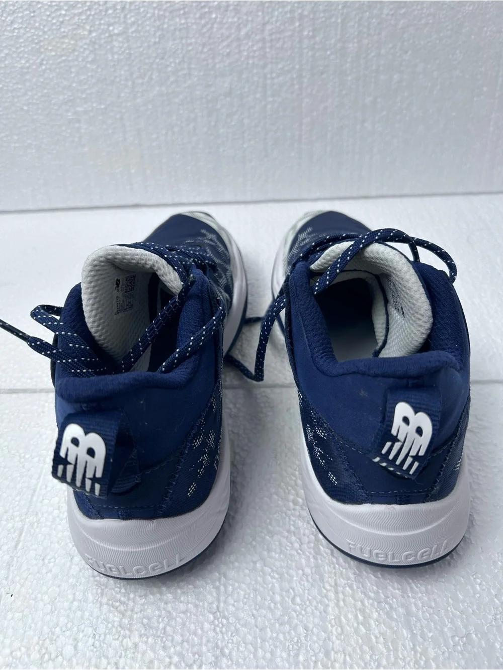 New Balance Navy and White Men's Athletic Basketball Shoes